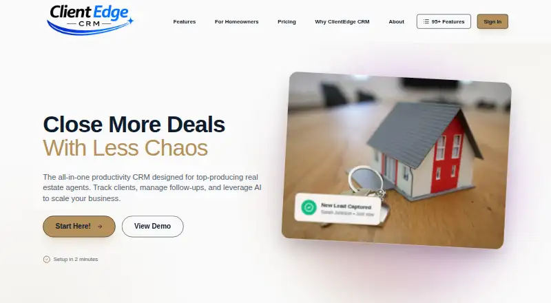 ClientEdge CRM screenshot