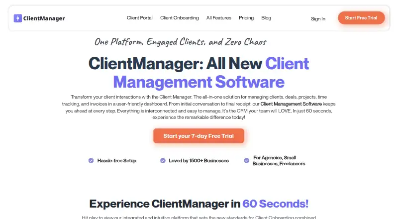 ClientManager screenshot