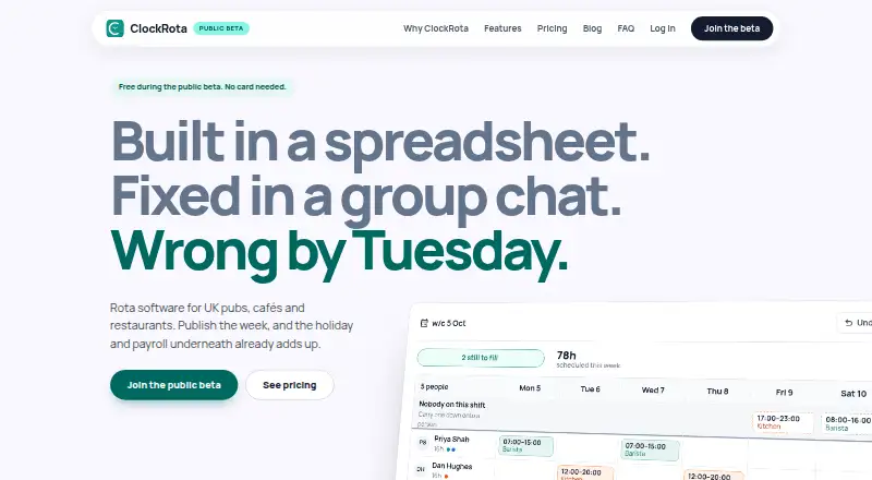 ClockRota screenshot