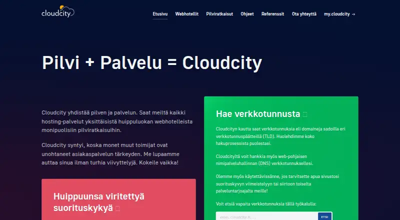 Cloudcity Hosting screenshot
