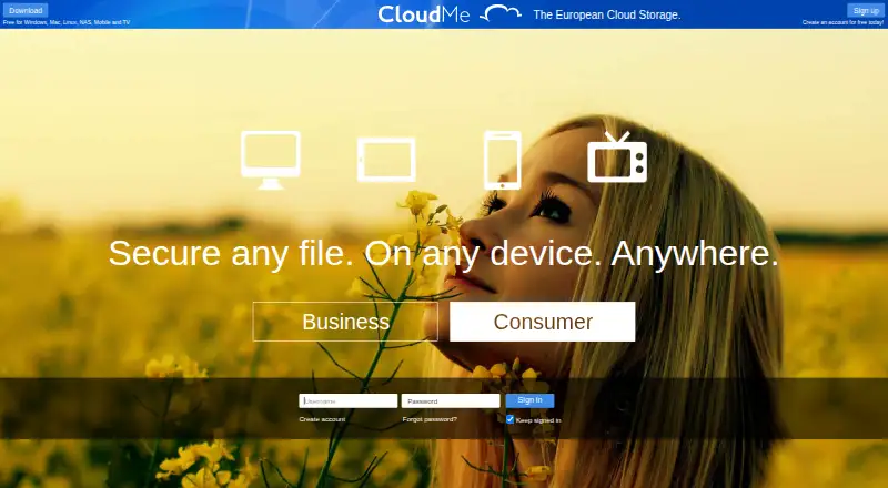 CloudMe screenshot