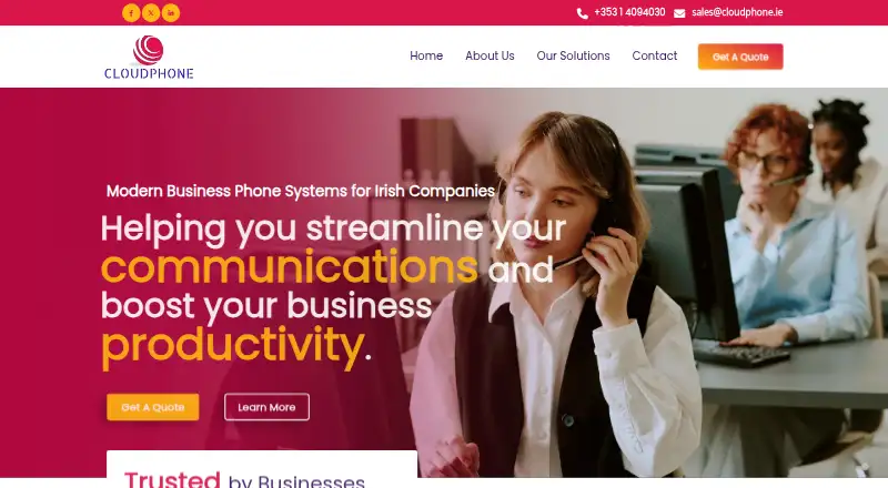 Cloudphone Hosted PBX screenshot