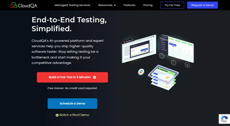 CloudQA screenshot