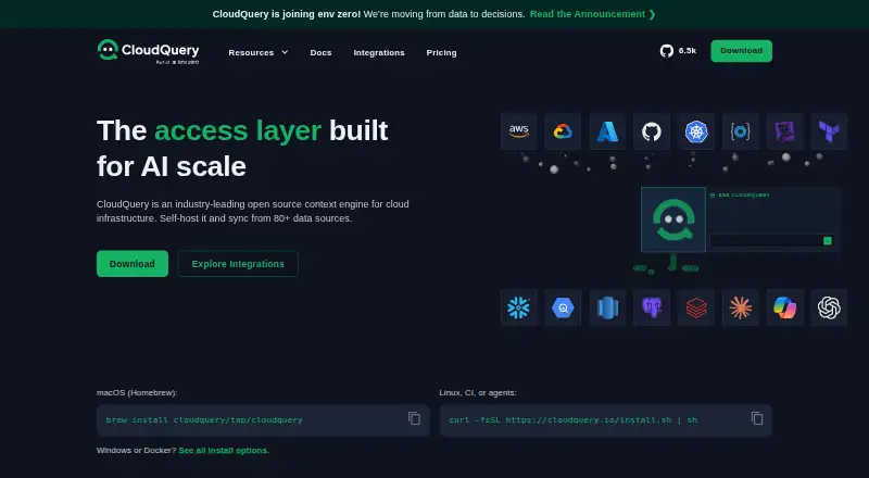 CloudQuery screenshot