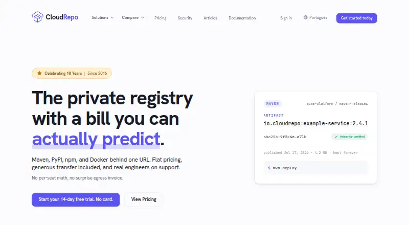 CloudRepo screenshot