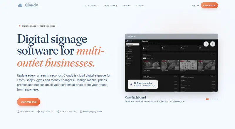 Cloudy CMS screenshot