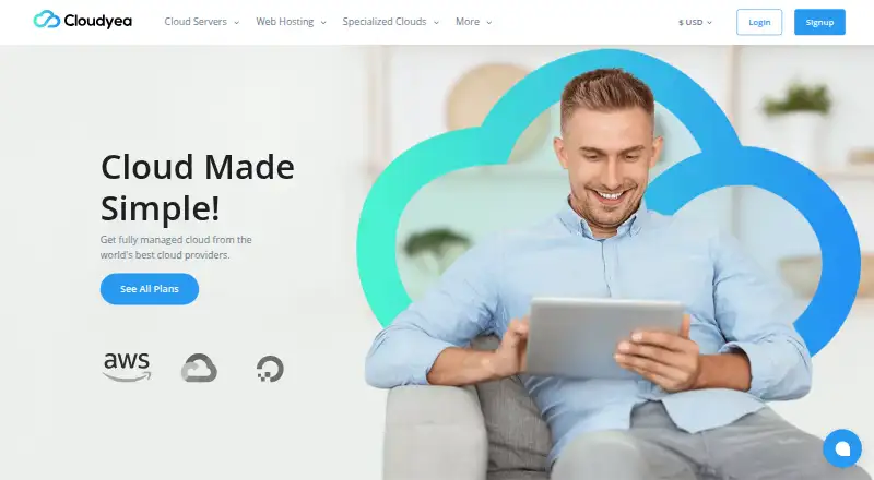 Cloudyea Managed Cloud Hosting screenshot