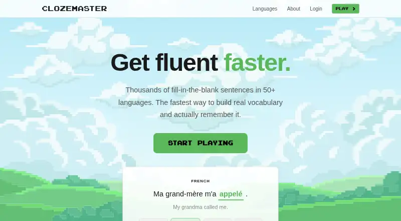 Clozemaster screenshot