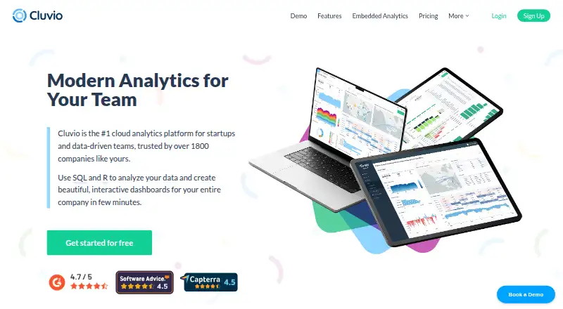 Cluvio screenshot