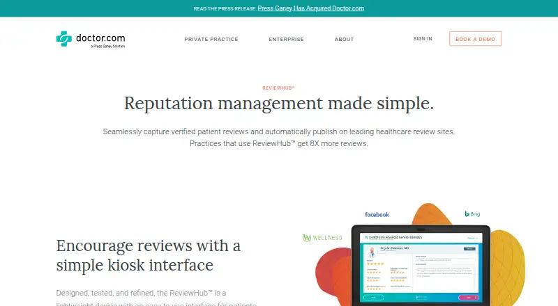 Doctor.com ReviewHub screenshot