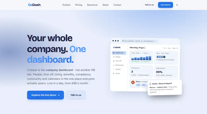 CoDash screenshot