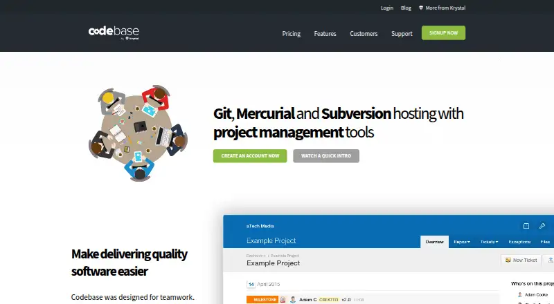 Codebase screenshot