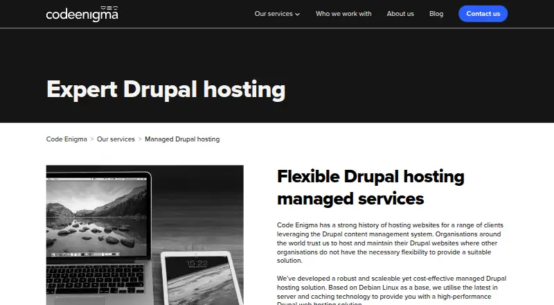 Code Enigma Managed Drupal Hosting screenshot
