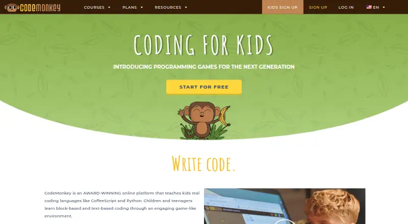 CodeMonkey screenshot