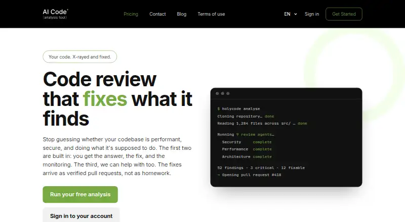 Code Review by Holycode screenshot