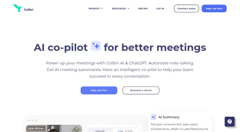 Colibri.ai screenshot