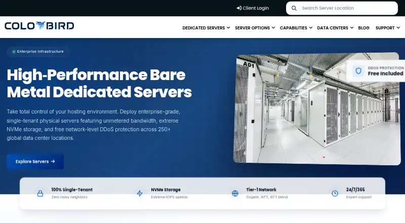 ColoBird Dedicated Servers screenshot