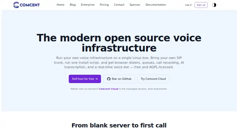 Comcent screenshot