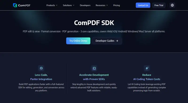 ComPDFKit PDF SDK screenshot