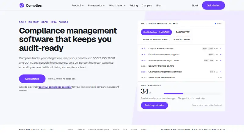 Complies screenshot