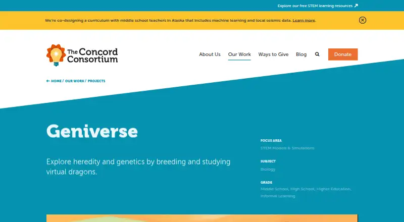 Geniverse screenshot