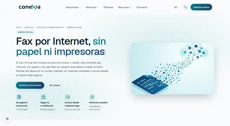 Conexia WebFax Virtual screenshot