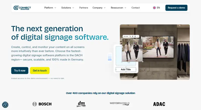 connectSignage screenshot