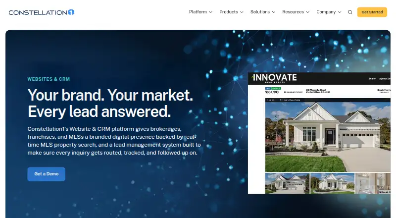 Constellation1 Websites & CRM screenshot