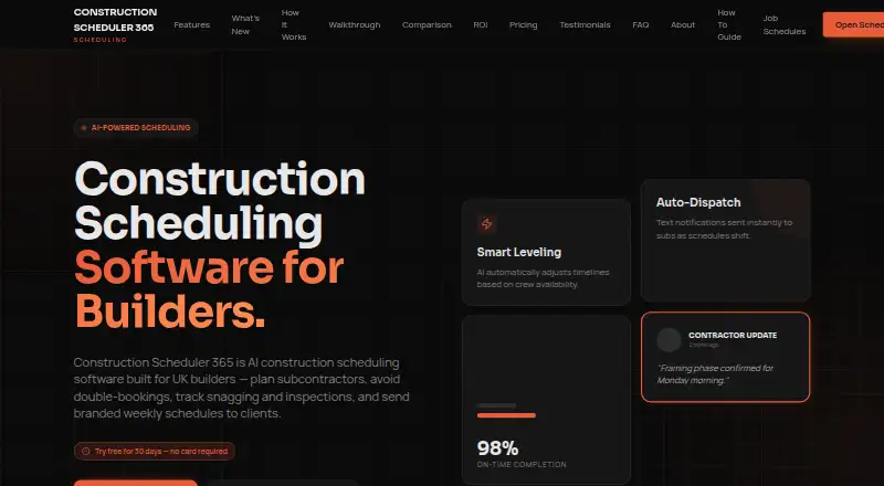 Construction Scheduler 365 screenshot