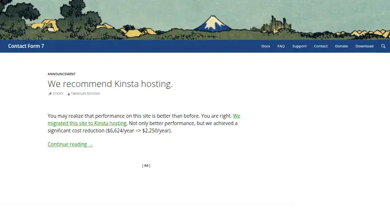 Contact Form 7 screenshot