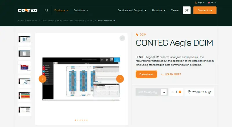 CONTEG Aegis DCIM screenshot