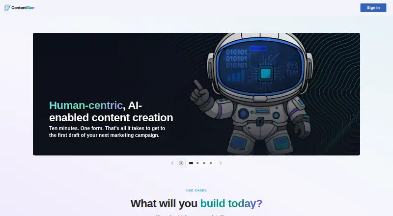 ContentGen screenshot