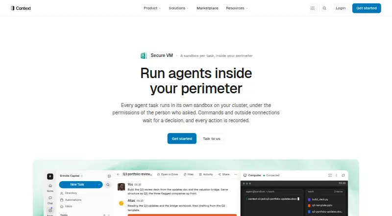 Context Agent Sandboxes screenshot
