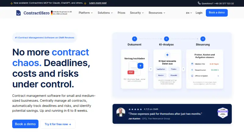 ContractHero screenshot