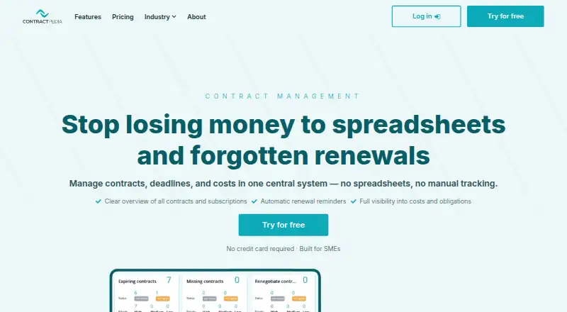 Contractpedia screenshot
