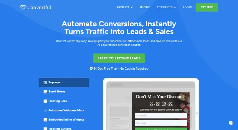 Convertful screenshot