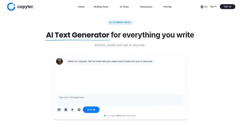 Copyter screenshot