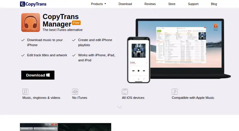 CopyTrans Manager screenshot