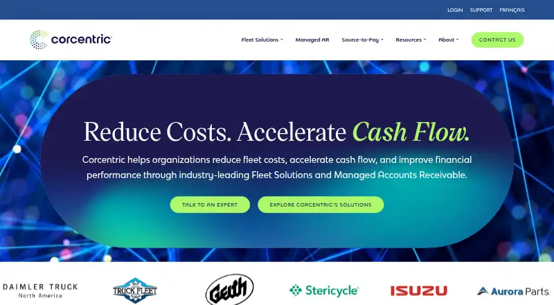 Corcentric Sourcing screenshot