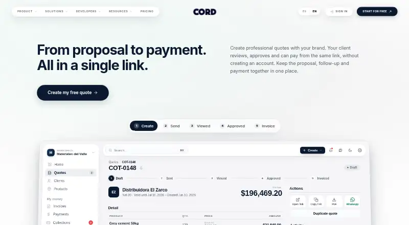 Cord screenshot