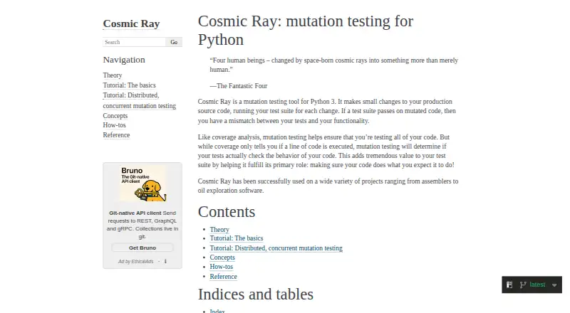 Cosmic Ray screenshot