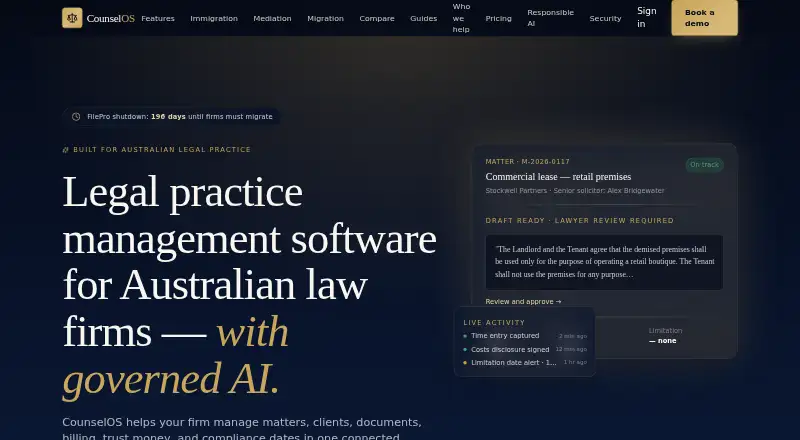 CounselOS screenshot