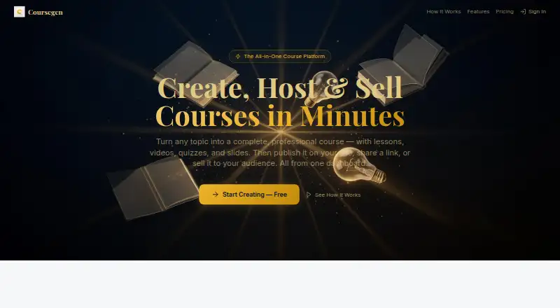 Coursegen screenshot