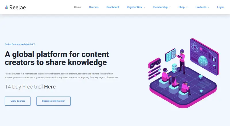 Reelae Courses screenshot