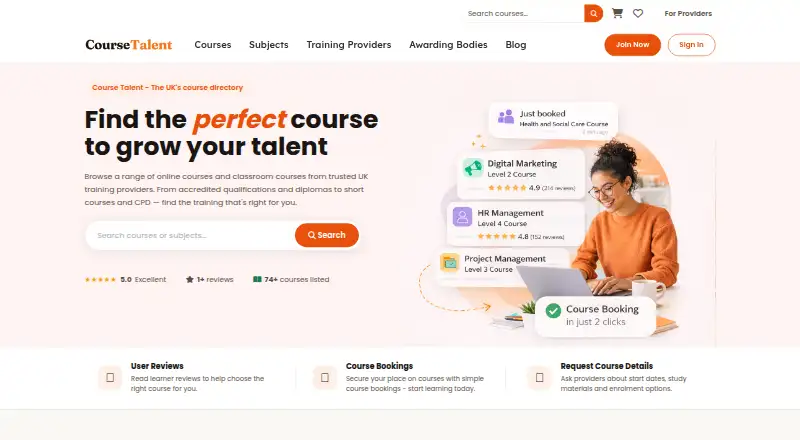 Course Talent screenshot