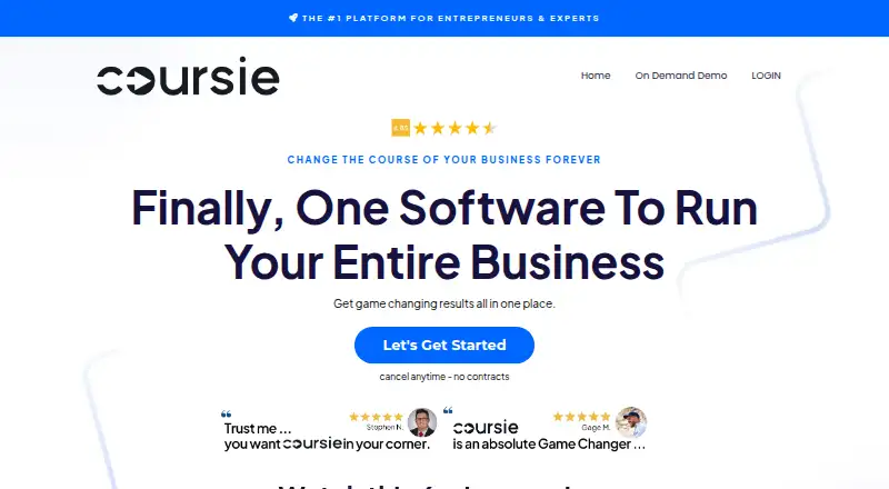 Coursie screenshot