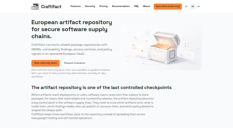 Craftifact screenshot