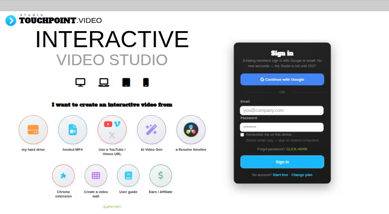 TouchPoint Studio screenshot