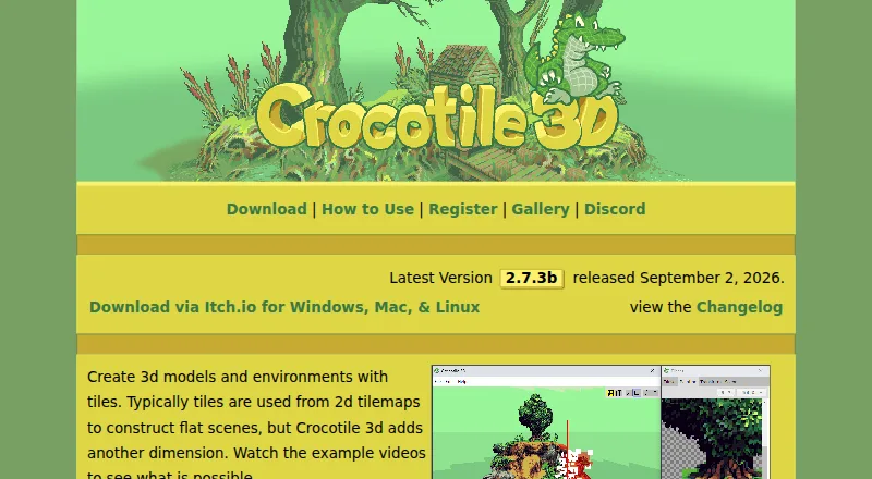 Crocotile 3D screenshot