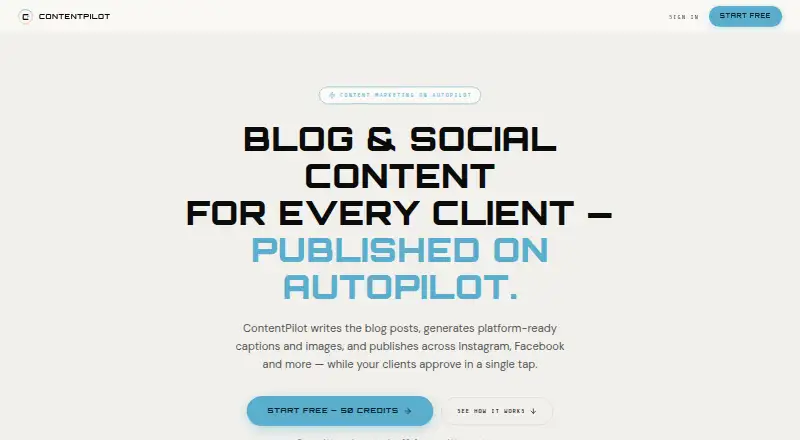 ContentPilot screenshot